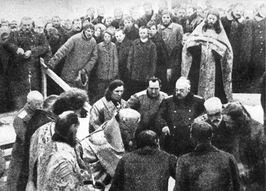 Церемония закладки г. Романов-на-Мурмане.