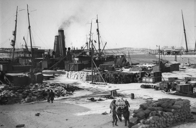 Порт г. Мурманска в начале 1917 года